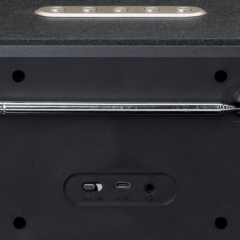 Lenco DAR-030 Houten DAB+ FM Tafelradio Zwart