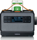 Lenco PDR-065BK Draagbare DAB Radio/FM, DAB+/Bluetooth en AUX EASY-functie voor eenvoudige Bedienin