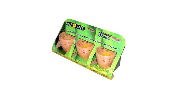 Citronella Terra Cotta Potjes Set van 3