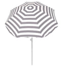 Summertime Parasol 180 cm Grijs/Wit