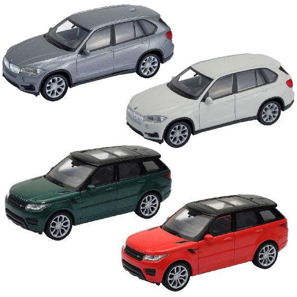 Welly BMW X5/Land Rover Display 12 Stuks