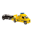 City Die-Cast Sleepwagen met Auto + Licht en Geluid