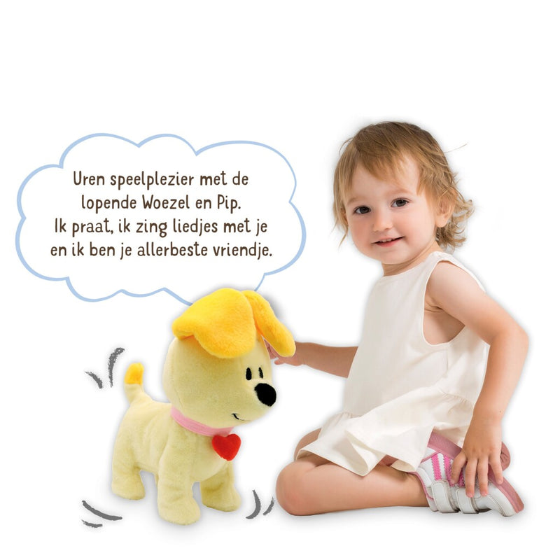 Woezel en Pip Pip Knuffel Pip + Geluid