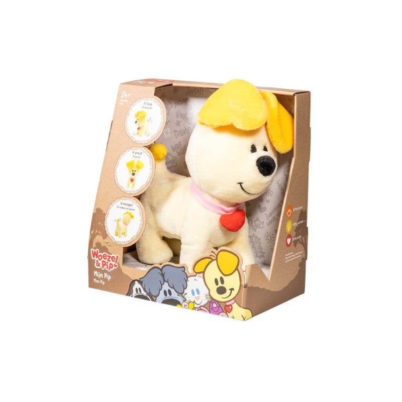 Woezel en Pip Pip Knuffel Pip + Geluid