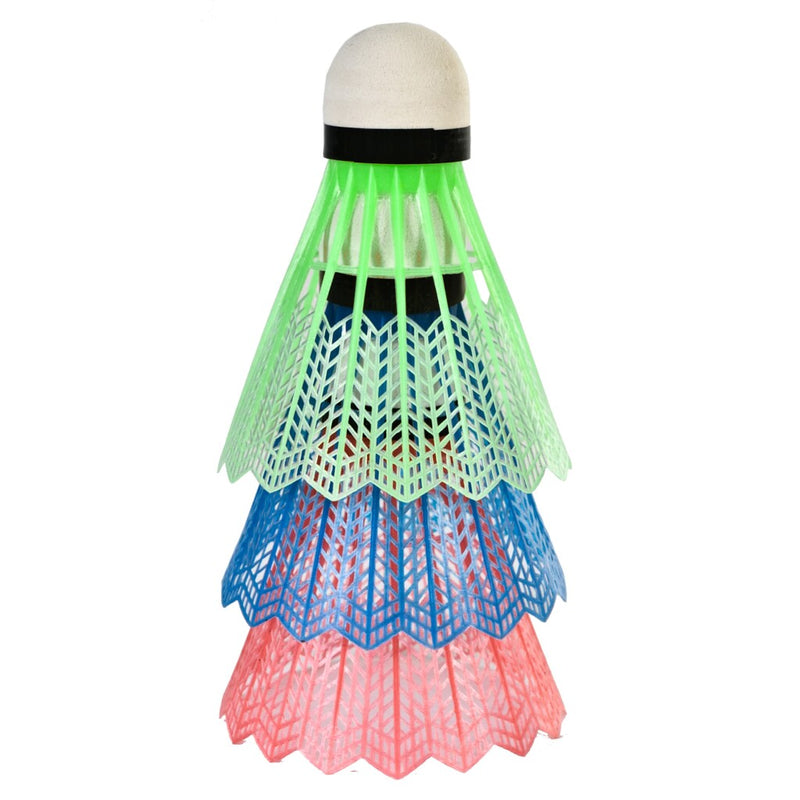 SportX Shuttles in Koker 3 Stuks Rood/Groen/Blauw