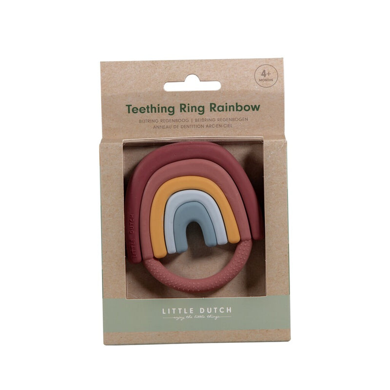 Little Dutch Siliconen Regenboog Bijtring