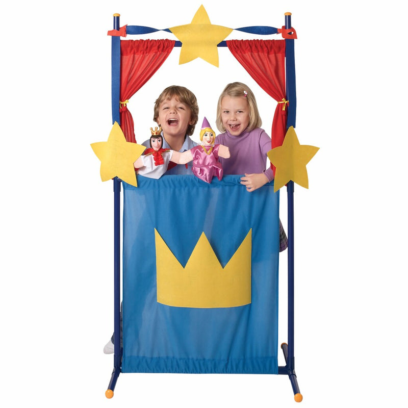 Poppenkast met 4 Poppen 68x36x140 cm