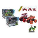 Big Wheels World Pull-Back Truck 8 Stuks