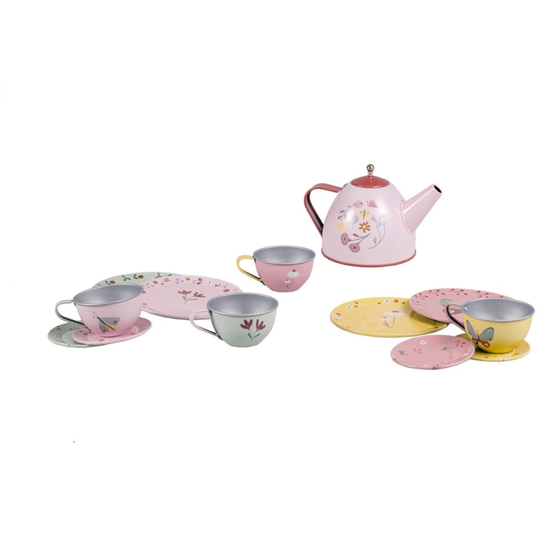 Little Dutch Tinnen Theeservies Flowers
