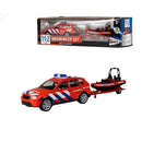 City 112 Brandweerauto + Boot 1:43 + Licht/Geluid