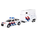 City 112 Politieauto + Paardentrailer 1:43 + Licht/Geluid