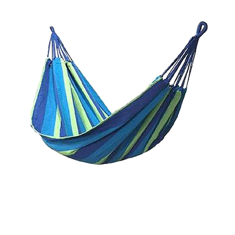 Hangmat Hammock Blauw/Groen 190x80 cm in Draagzak