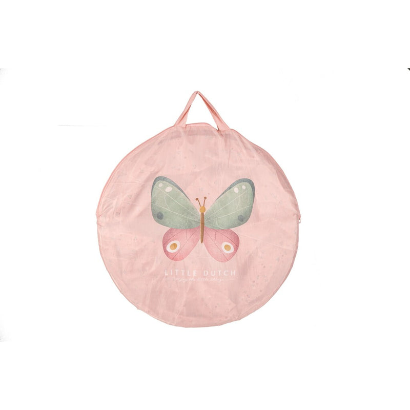 Little Dutch Kruiptunnel Flowers and Butterflies 180x46 cm Roze