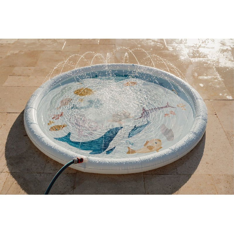 Little Dutch Sprinkler Mat Sailors Bay 150 cm Blauw