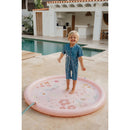 Little Dutch Sprinkler Mat Flowers and Butterflies 150 cm Roze