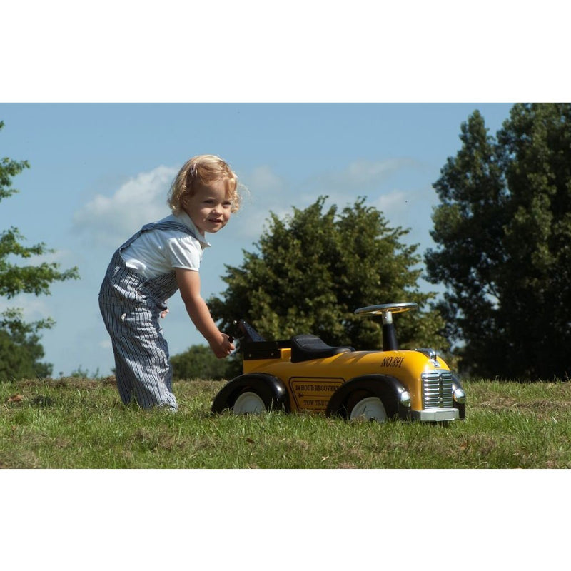 Retro Roller Tommy Takelwagen 76x26x24 cm Geel/Zwart/Rood