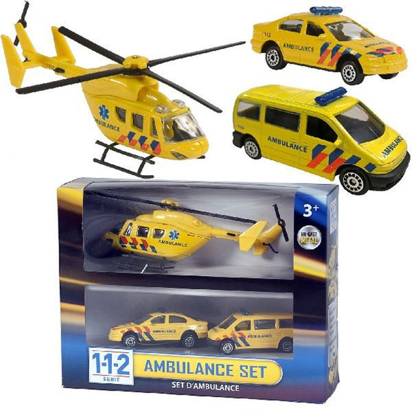112 Ambulance Speelset 3-delig