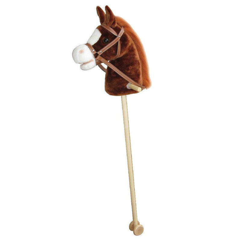 Pluchen Stokpaard met Geluid 97 cm Assorti