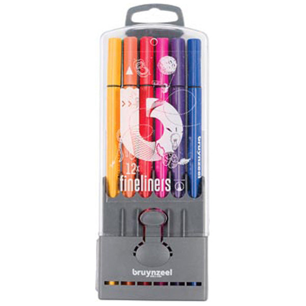 Bruynzeel Fineliner Etui 12