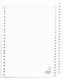 Kangaro W452CM Tabblad A4 Cijfers 23-gaats 52-delig PP 120mµ Wit