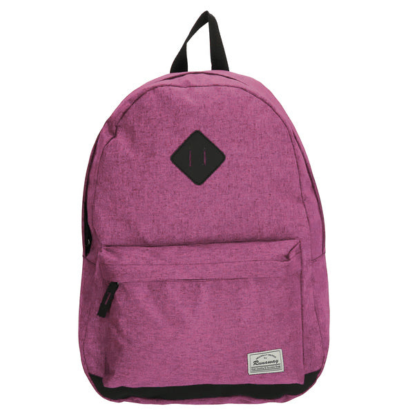 Kangaro K-10003 Rugzak Met Rits En Voorvak Roze