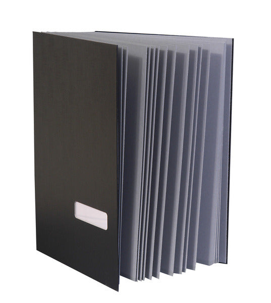 Kangaro K-55674 Vloeiboek Zwart A4 20-vaks