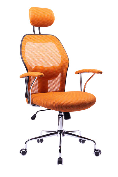 Kangaro K-850053 Moderne Bureaustoel in Hoogte Verstelbaar Oranje