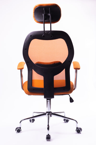 Kangaro K-850053 Moderne Bureaustoel in Hoogte Verstelbaar Oranje