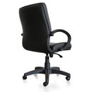 Kangaro Luxe Leren Bureaustoel Leanna Zwart