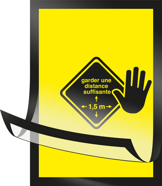 Kangaro K-504873-AF-FR Zichtframe A3 "Gardez Une Distance Suffisante"