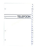 Kangaro K-6203 Inhoud Tbv Telefoonregister Large A-Z 4-rings