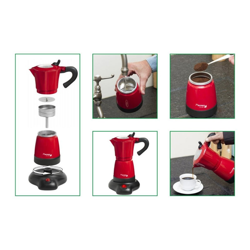 Bestron Viva Italia AES480 Elektrische Espresso-/Mokkamaker