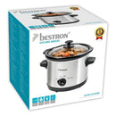 Bestron ASC150 Slowcooker 1.5L RVS/Zwart