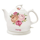 Bestron DTP800RO Roses Keramische Waterkoker 0.8L 1800 Watt Wit/Roze