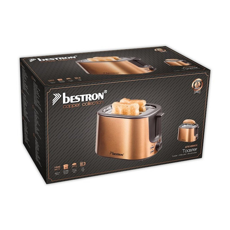 Bestron ATS1000CO Broodrooster Koper/Zwart