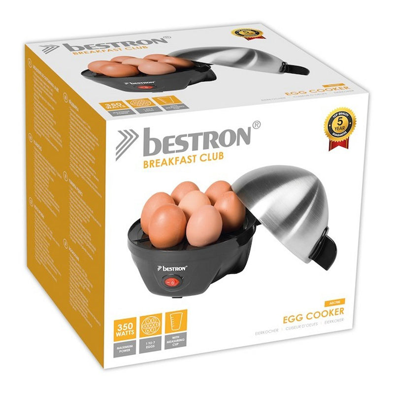 Bestron AEC700 Eierkoker RVS/Zwart