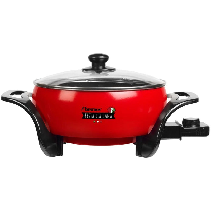 Bestron APP800 Festa Italiana Party Pan Rood/Zwart