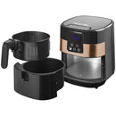 Bestron AAF7003DCO PrepAir Digitale Heteluchtfriteuse 4L 1300W Zwart/Koper