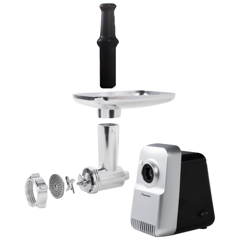 Bestron AMM1300 Elektrische Vleesmolen Zilver/Zwart