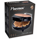 Bestron AWM700CO Wafelijzer Hartjes 700W Koper/Zwart
