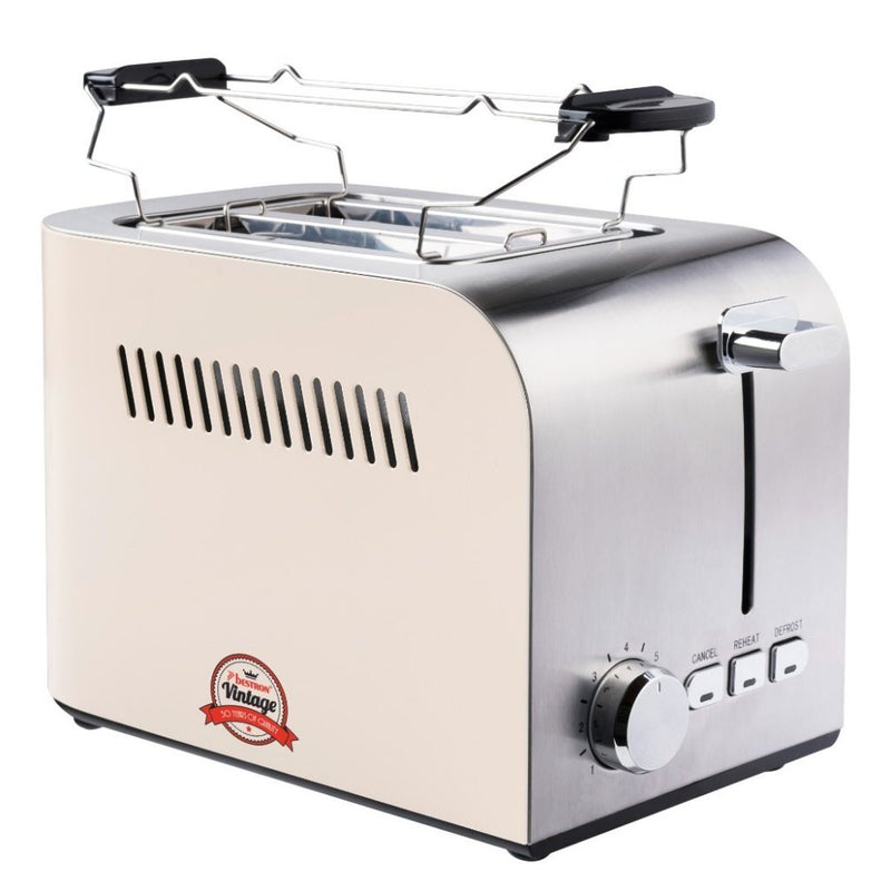 Bestron ATS300RE Broodrooster Wit/RVS