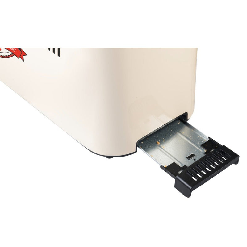 Bestron ATS300RE Broodrooster Wit/RVS