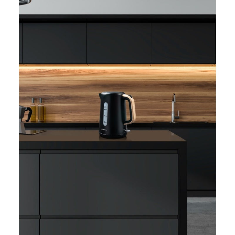 Bestron AWK2200BW Snoerloze Waterkoker 1.7L 2200W Zwart/Hout