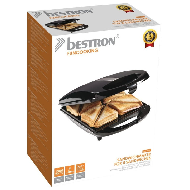 Bestron ASM13XXLZ Sandwichmaker XXL Zwart