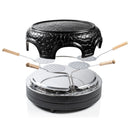 Bestron APD400Z Pizzetteria voor 4 Personen Zwart