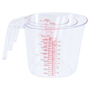 Patisse Stapelbare Maatbekers 250-1000 ml 3 Stuks Transparant