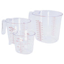 Patisse Stapelbare Maatbekers 250-1000 ml 3 Stuks Transparant