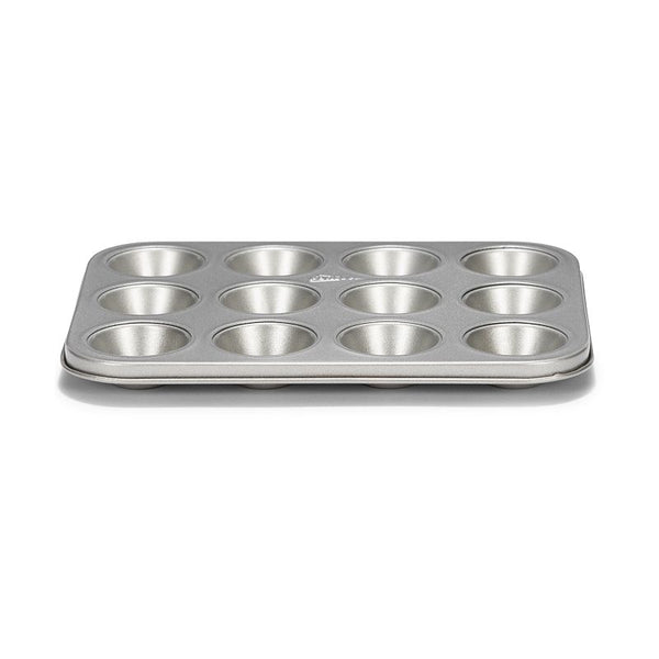 Patisse Metalen Mini Muffinvorm 12 Vaks Zilver