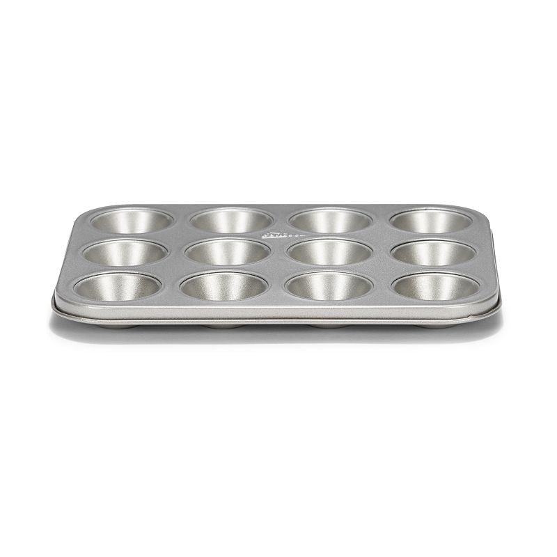 Patisse Metalen Mini Muffinvorm 12 Vaks Zilver