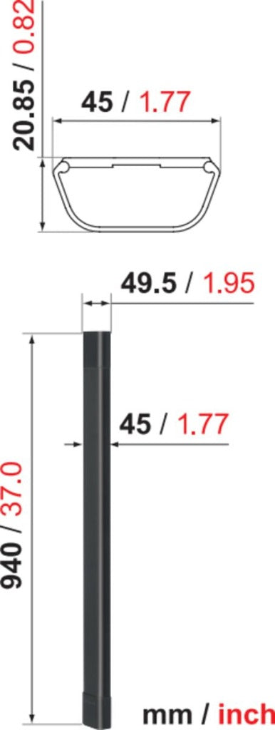 Vogels CABLE 4 Kabelgoot Zwart